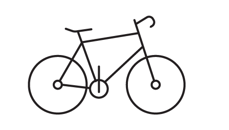 Icon of a bicycle